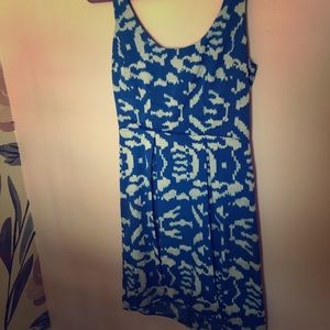 Silence + Noise Blue/White dress